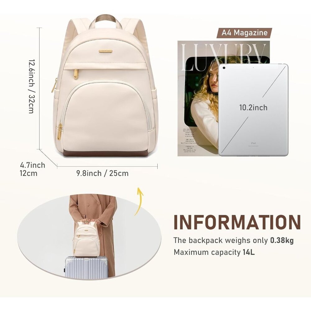 Versatile Water-Resistant Mini Backpack For Women… - image 3